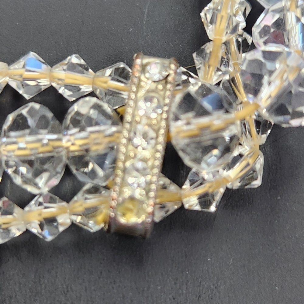 Crystal Beaded Bracelet Rhinestones One Size